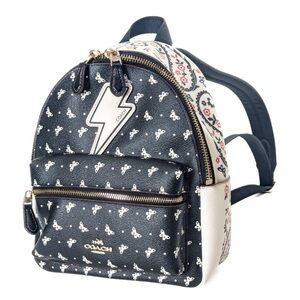 COACH Mini Charlie Backpack In Butterfly Print Thunder